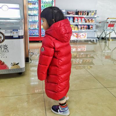 儿童中长款轻薄羽绒服宝宝男女童加厚白鸭绒新款冬装大童三防外套