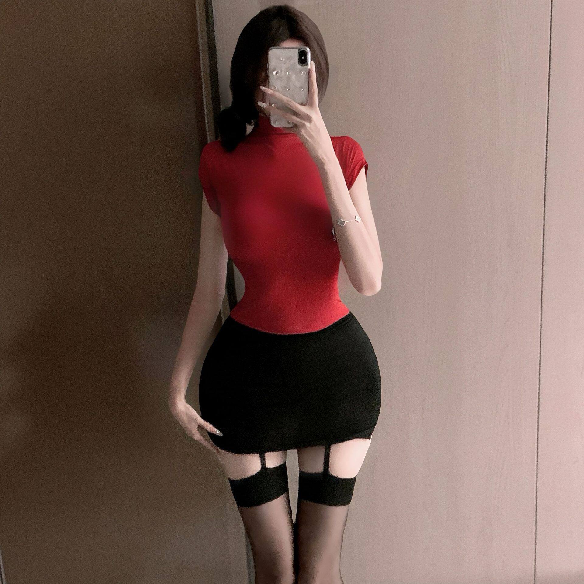 内衣性感ol女秘书制服包臀裙纯欲战袍套装女cos角色诱擦边夜店装