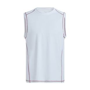 GYMANT肌肉蚂蚁春季 运动健身衣高弹透气轻盈本白色男坎肩背心 新款