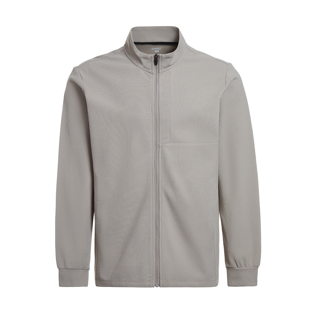 GYMANT肌肉蚂蚁秋季新款户外运动衣挺阔咖啡色男立领单层休闲外套