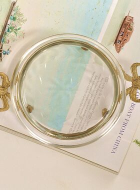 印度进口玻璃欧式风皂碟浴室摆件