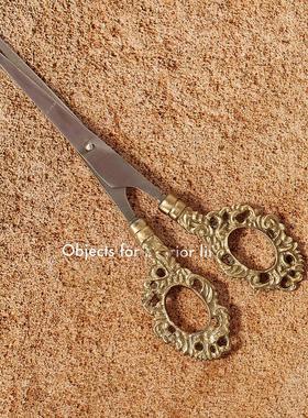 玄关工艺品客厅软装剪刀摆件复古