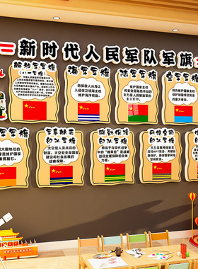 幼儿园红色爱国教育主题文化墙贴