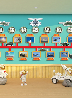 幼儿园国防教育文化墙面贴