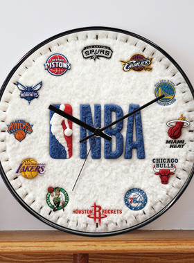 NBA球星客厅挂表时尚钟表北欧