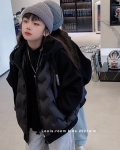 波拉韩国女男孩小中大儿童青少年冬亲子校服神器内胆轻羽绒服外套
