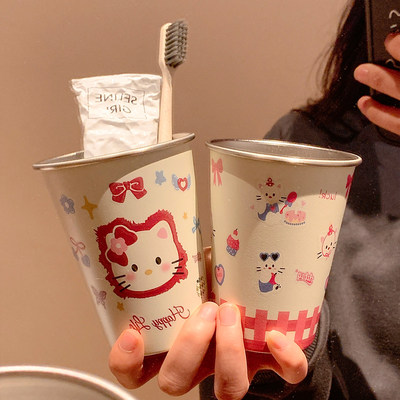 儿童不锈钢防霉抗菌便携漱口杯