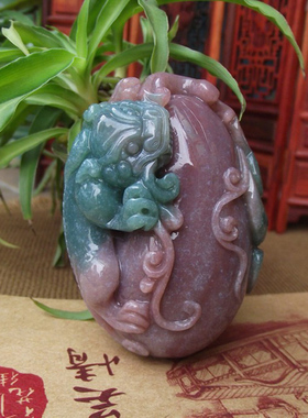 貔貅男玉髓古玩七彩如意高档玉髓