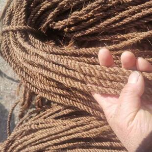 箩筐专用棕绳粗3股8mm棕片棕丝绳绷棕床底绳园林造型捆绑手工编织