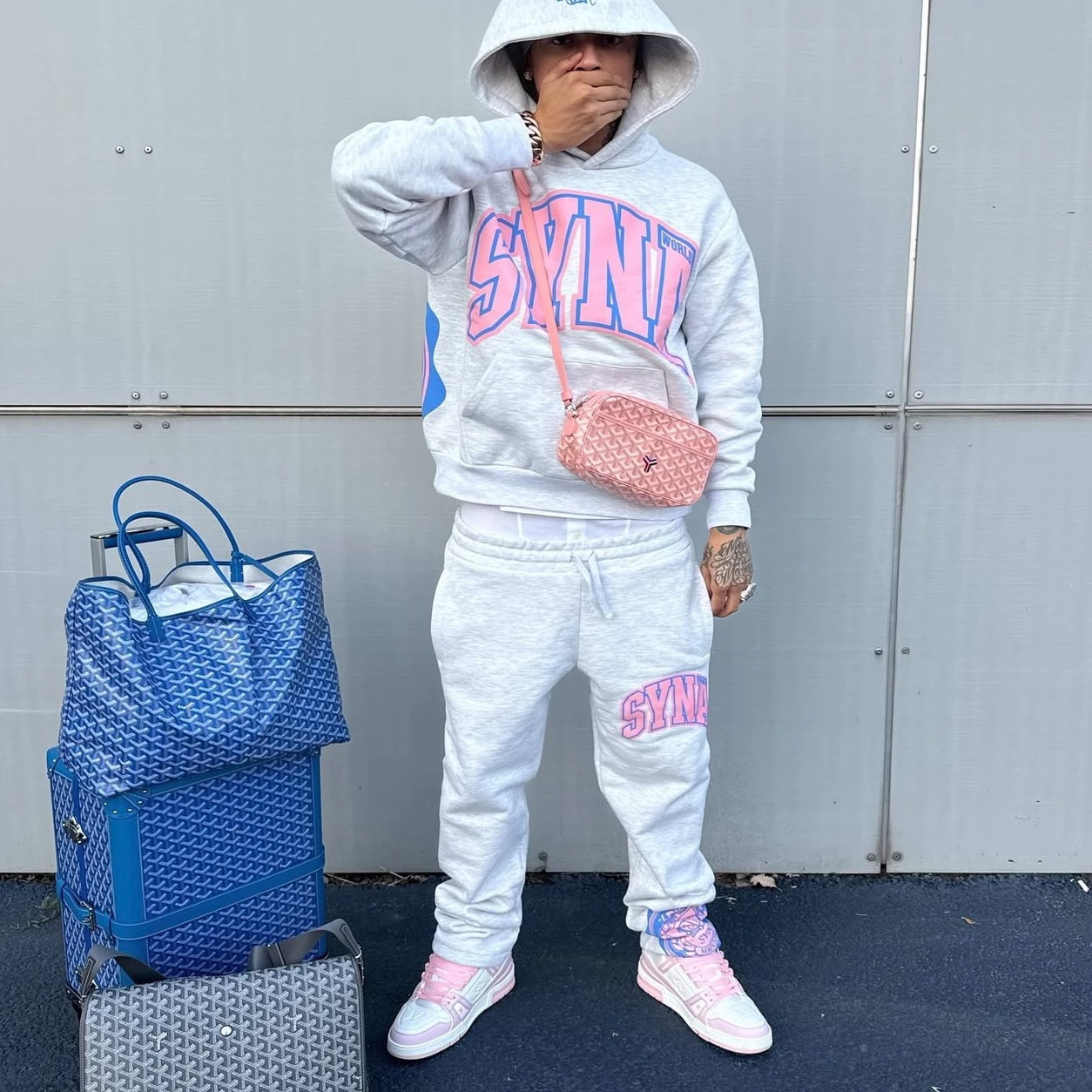 Synaworld卫衣套装加绒欧美