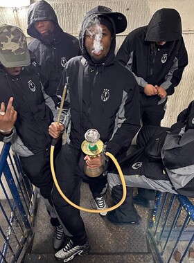 Trapstar薄款拉链梭织套装夏季欧美明星同款UKDRIPDRILL嘻哈说唱