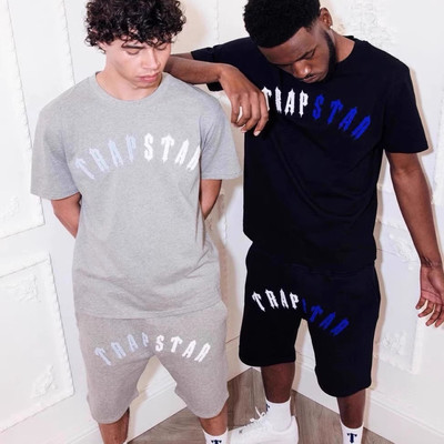 Trapstar夏季短袖短裤套装T恤