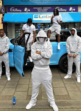 Trapstar Nofs联名卫衣套装欧美明星同款UKDRIPDRILL嘻哈街头运动