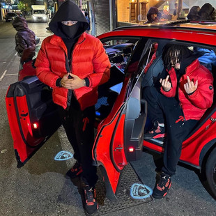 Trapstar羽绒棉服欧美保暖明星同款UKDRIPDRILL说唱嘻哈街头透气