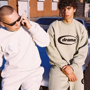 Drama Call运动短裤薄绒宽松欧美明星同款UKDRIPDRILL嘻哈街头