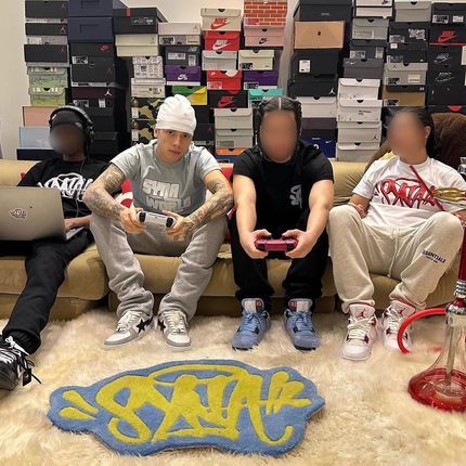 Synaworld夏季短袖T恤透气休闲欧美明星Cench同款嘻哈说唱街头