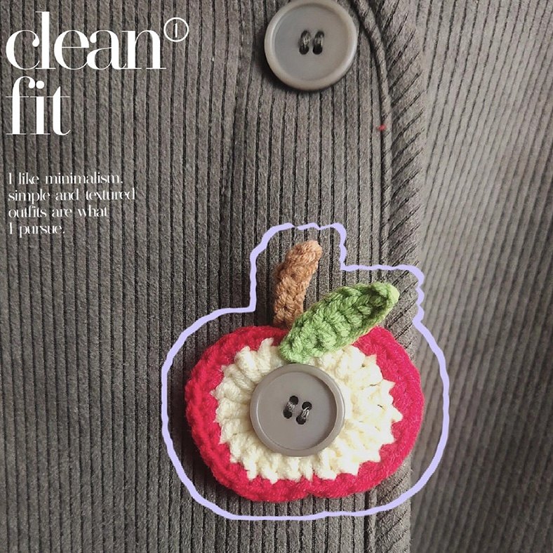 手工diy苹果纽扣套可爱创意编织衣服装饰春季自制手作礼物材料包,服饰配件/皮带/帽子/围巾,毛线,淘宝优惠券,粉丝福利购,淘宝优惠卷