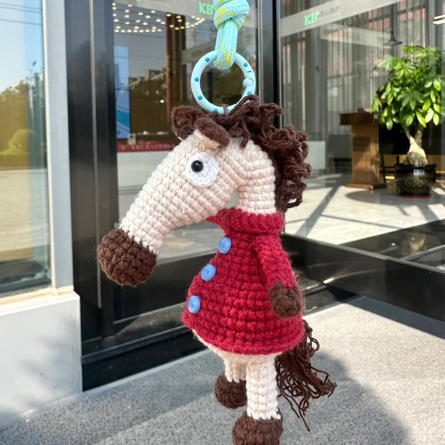 潦草小马挂手工钩织马年生肖礼物钥匙扣创意礼物送朋友DIY材料包