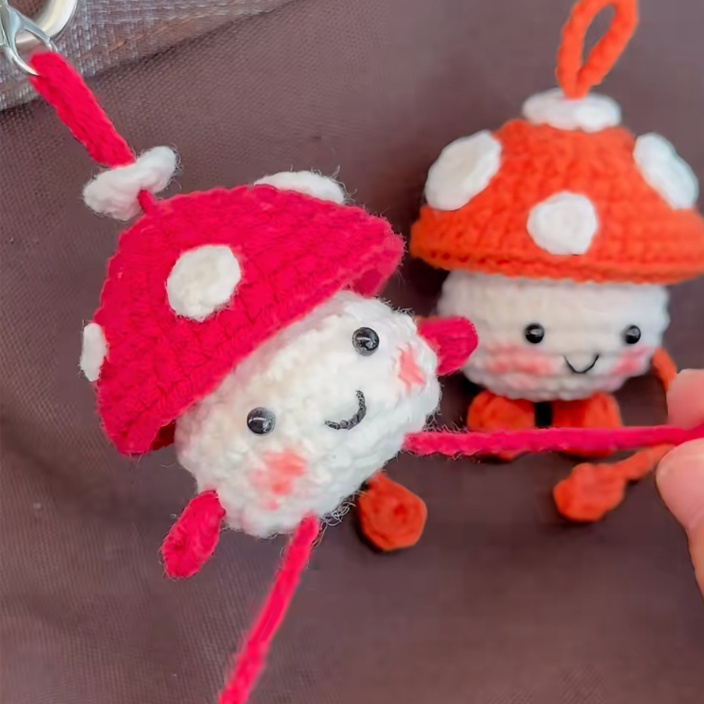 小蘑菇扯扯乐挂件手工钩织创意可爱钥匙扣送朋友DIY材料包,服饰配件/皮带/帽子/围巾,DIY编织材料包,淘宝优惠券,粉丝福利购,淘宝优惠卷