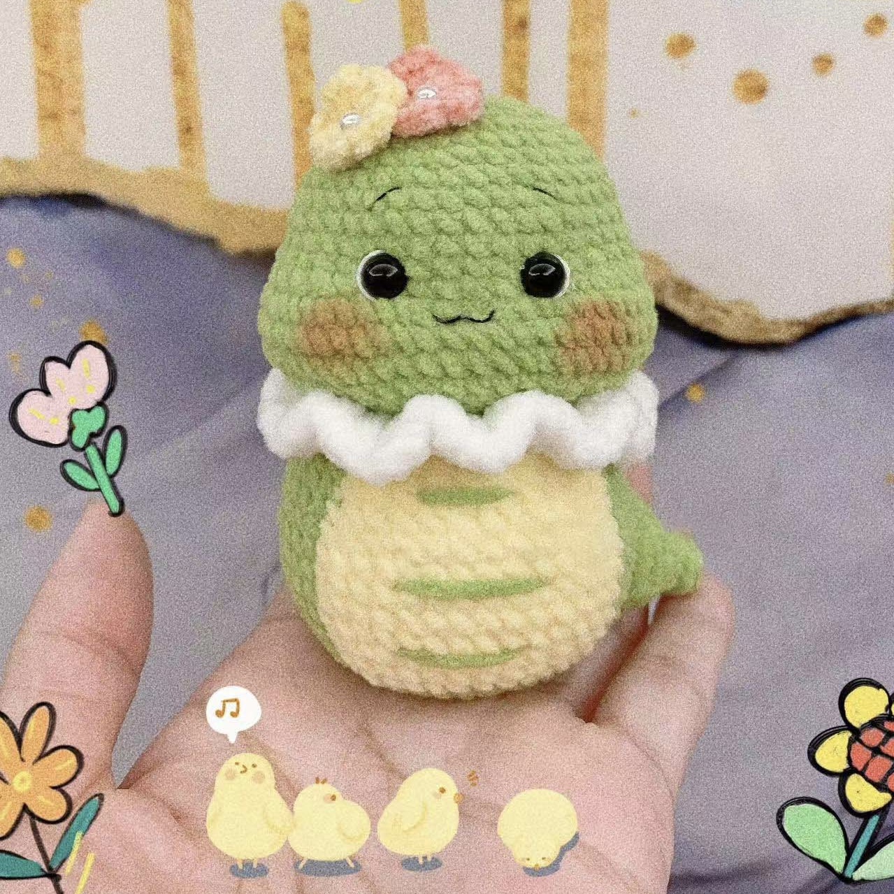 小花蛇手工编织生肖蛇年玩偶包挂