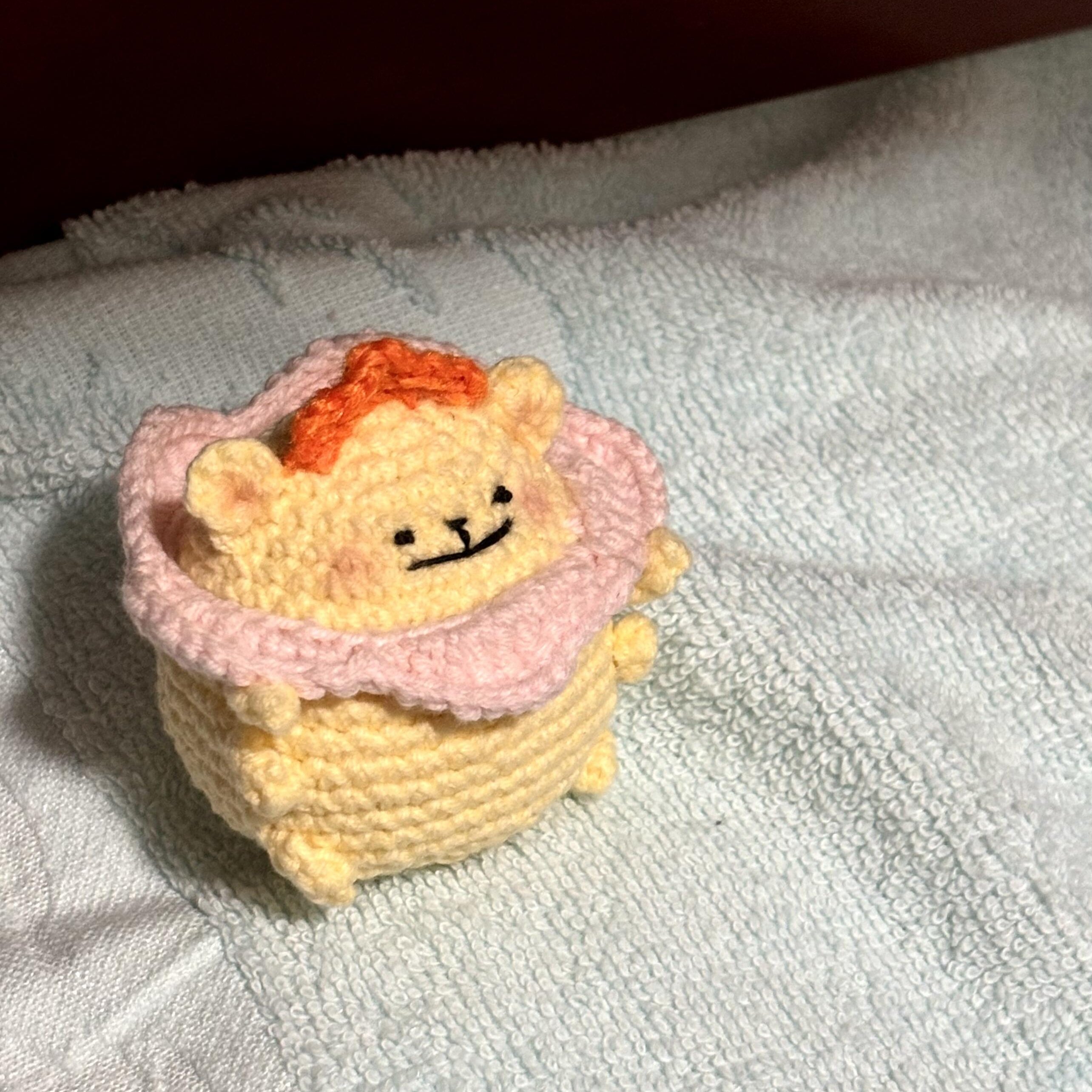 手工oi小熊虫玩偶挂件diy毛线