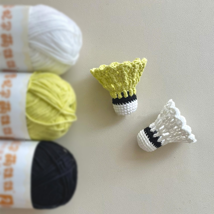 手工编织羽毛球钥匙扣挂件礼物