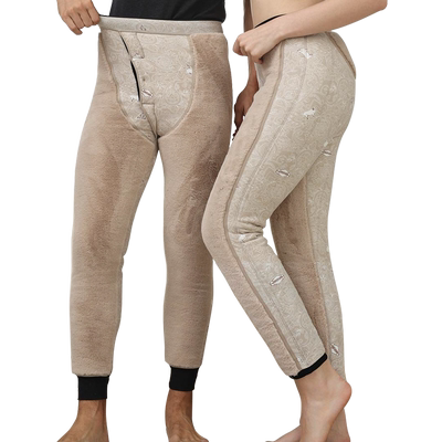 雅鹿五层特厚高腰护膝羊毛棉裤