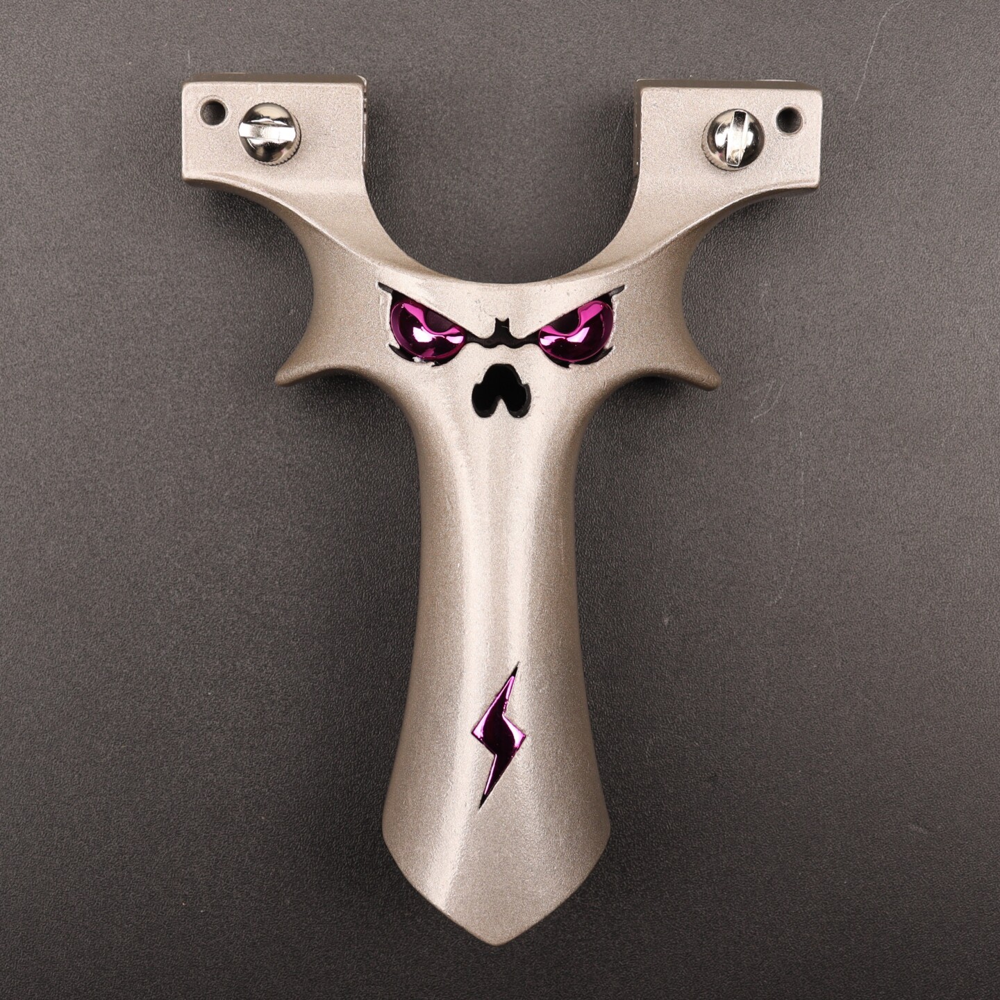 合金金属大炮恶魔弹弓9025夹片快压弹弓户外竞技精准弓