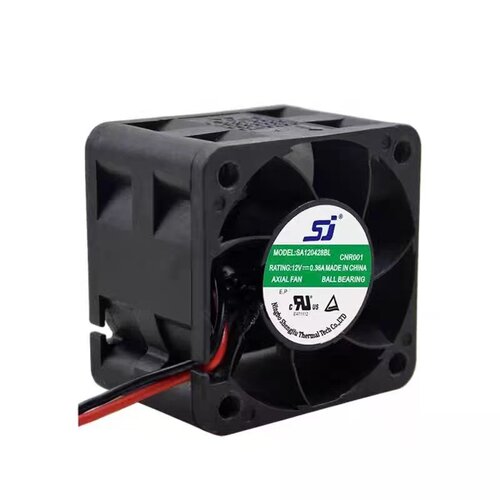 原装生久SJ SA120428BL 12V 0.36A 4028 2线双滚珠大风量散热风扇