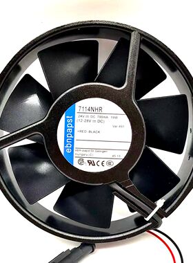 ebmpapst TYP 7114NHR 15038 24V 790MA 19W 风机变频器铁叶 风扇