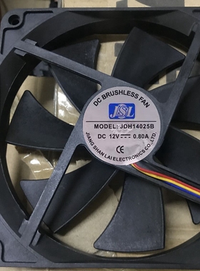 原装 JSL 14CM 12V 0.80A JDH14025B 四线 PWM超大风量机箱风扇