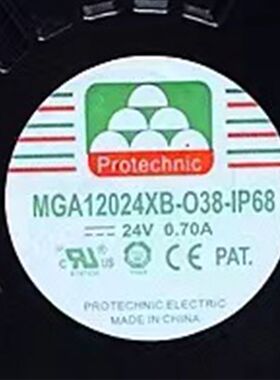 MGA12024XB-O38 全新台湾永立12038 24V变频器风扇 ip68放松风机