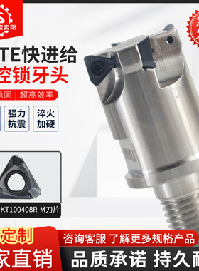 3PTE快进给锁牙刀头可换式3PKT1004-M分体式锁牙刀头3PKT10铣刀头