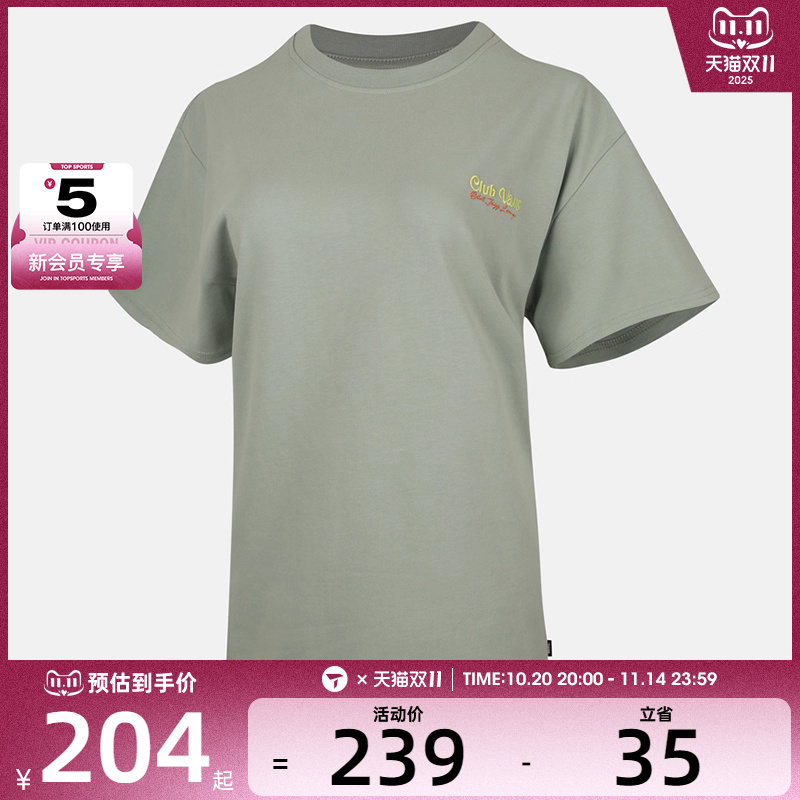 VANS范斯女子运动休闲短袖T恤VN000QJ5EMW