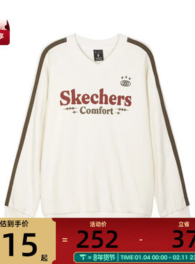 SKECHERS斯凯奇男女运动休闲套头衫卫衣L424U047-0074