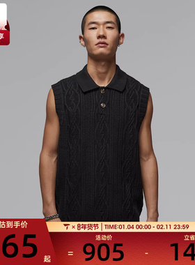 NIKE耐克男子AS M J SP GOLF SWTR VEST毛衣背心HQ8687-010