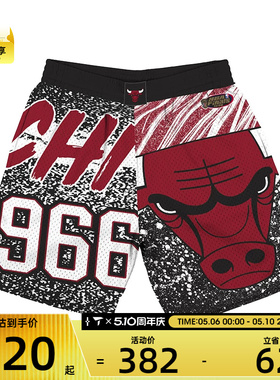 Mitchell&ness男子CHICAGO BULLS Jumbotron Mesh t运动短裤