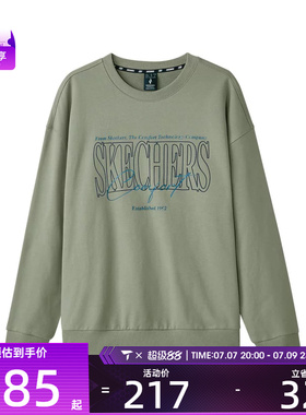 SKECHERS斯凯奇男女运动休闲套头衫卫衣L324U059-04AU