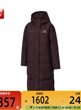 adidas阿迪达斯女子W PUFF L DOWN运动羽绒服-长JV6198