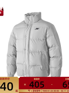 SKECHERS斯凯奇男女运动休闲羽绒服P423U038-002E