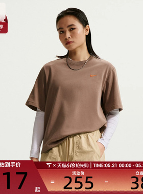 NIKE耐克女子运动休闲短袖T恤IR7589-214