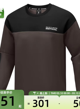 SKECHERS斯凯奇男女运动休闲套头衫卫衣P325U020-05DA