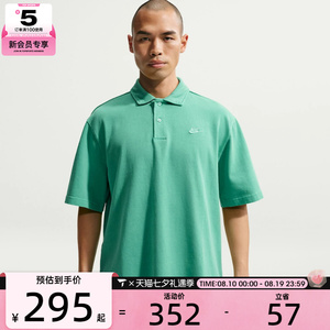 NIKE耐克男子CLUB JERSEY POLO WASHE运动休闲短袖T恤IF0732-365