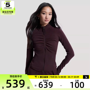 adidas阿迪达斯女子GATHER JACKET运动健身夹克外套KU5376