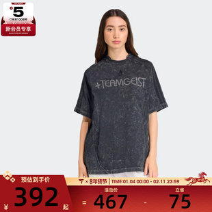 adidas阿迪达斯三叶草女子RHINESTONE运动休闲短袖T恤KF3113