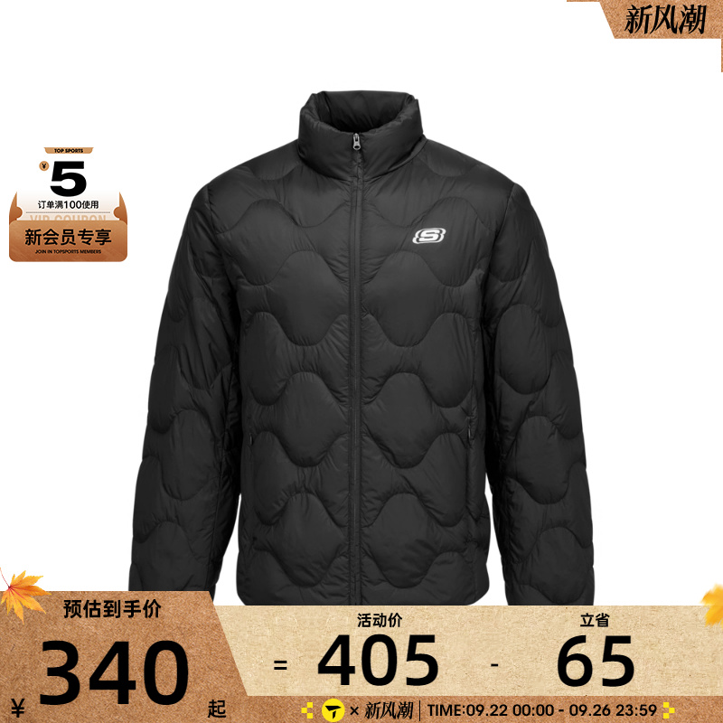 SKECHERS斯凯奇男女运动休闲羽绒服L425U042-0018