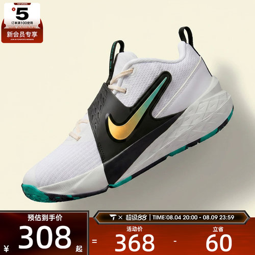 NIKE耐克大童TEAM HUSTLE D 12 (GS)运动休闲鞋HF6279-105