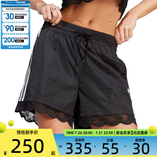 adidas阿迪达斯三叶草女子3 STRIPE SHORT运动休闲短裤II5605