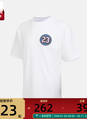 NIKE耐克男子jordan运动休闲卡通图案圆领短袖T恤IQ7437-100