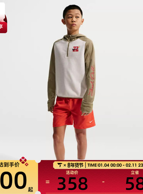 马年系列丨NIKE耐克大童长袖上衣运动休闲套头衫卫衣IQ3936-133